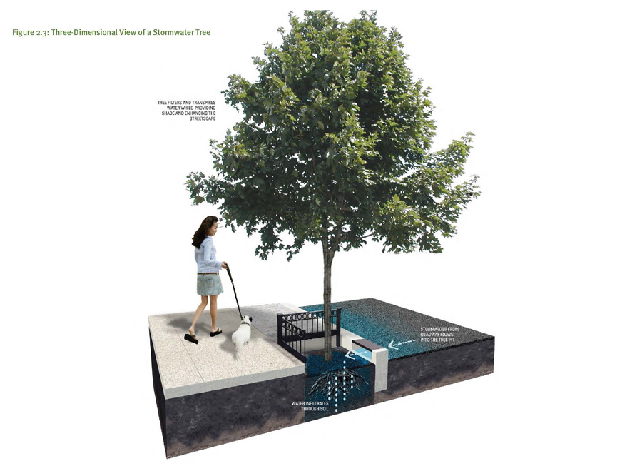 Green Street Landskab Design tilgang til Street Stormwater Management