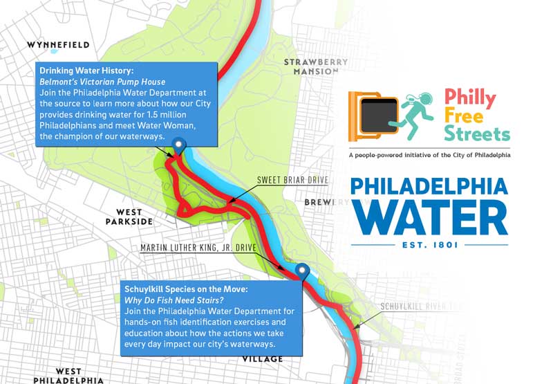 The Philadelphia Water Dept. will have two activity stops on the Philly Free Streets route where you can explore obscure but fascinating parts of our water infrastructure and history. 